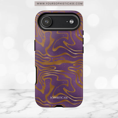 Cosmic Gold in Purple - iPhone Case, Samsung Galaxy Case, Google Pixel Case