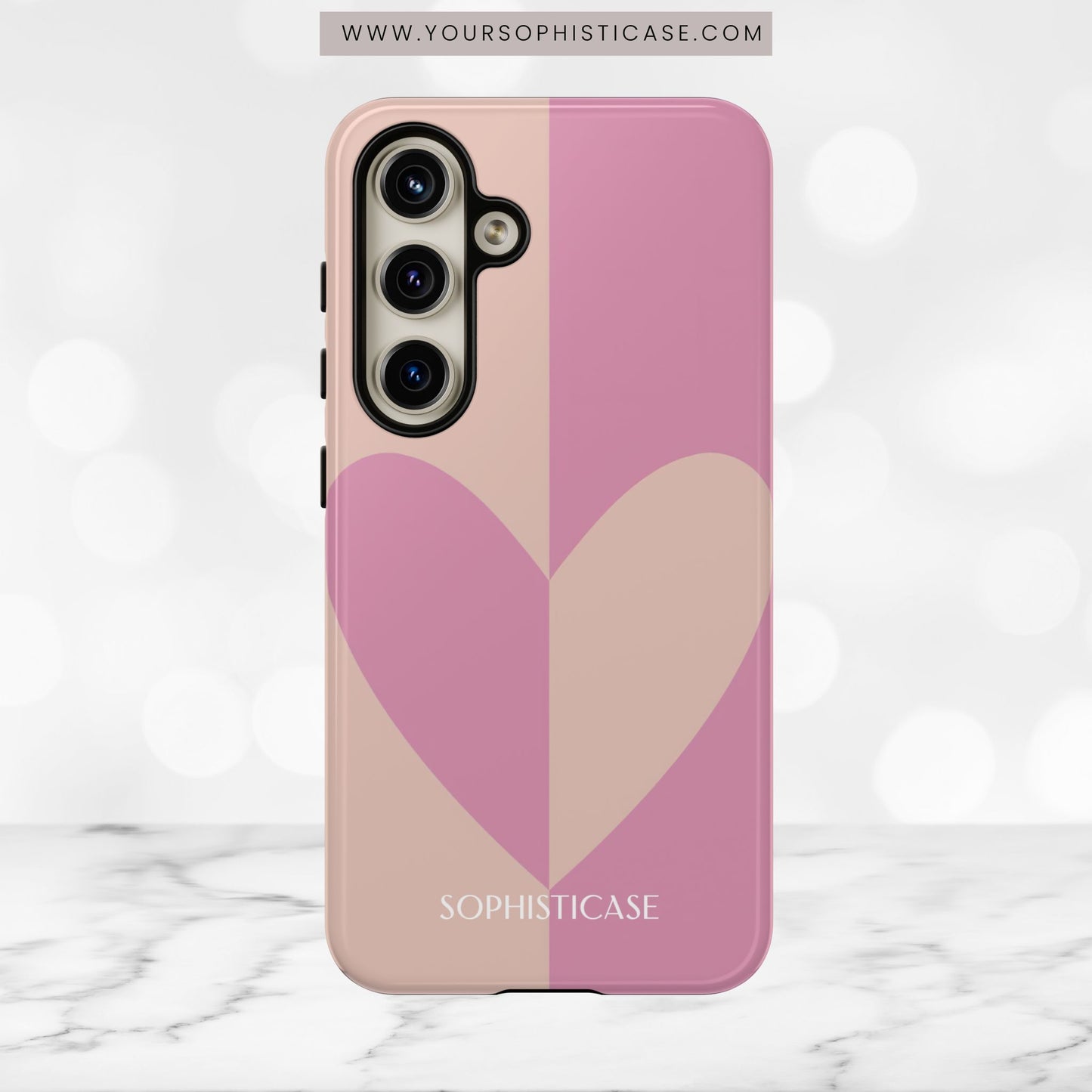 Be Mine in Pink and Brown - iPhone Case, Samsung Galaxy Case, Google Pixel Case