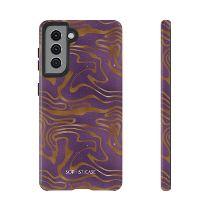 Cosmic Gold in Purple - iPhone Case, Samsung Galaxy Case, Google Pixel Case