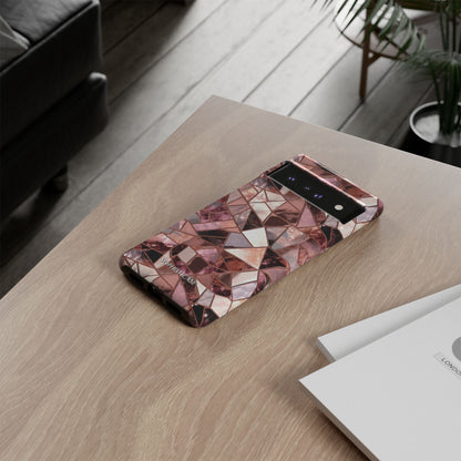 Rose' Runway in Merlot Mosaic - Tough Phone Case