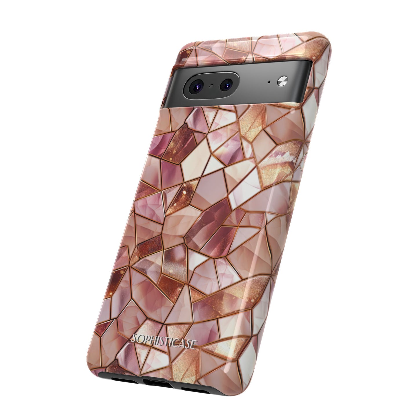 Rose' Runway in Champagne Mosaic - Tough Phone Case
