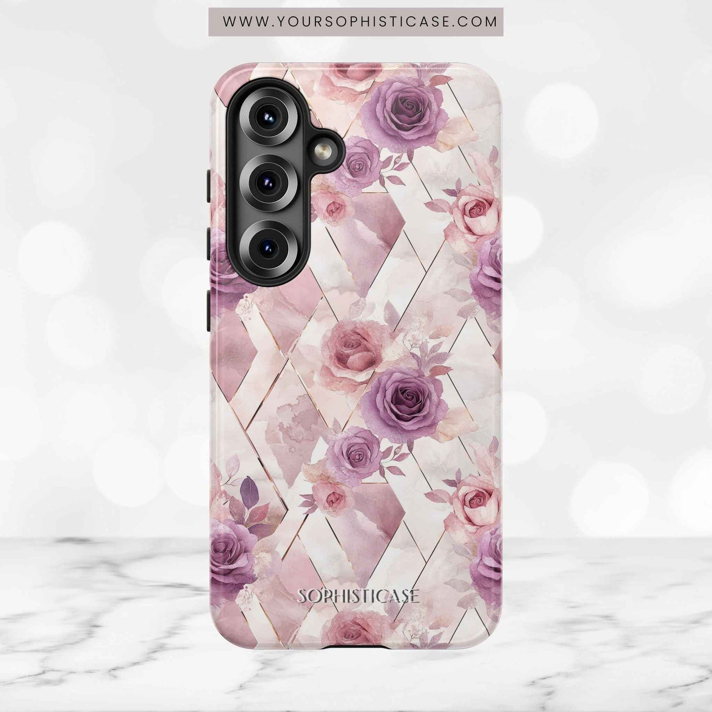 Royal Floral in Mauve Rose - Tough Phone Case