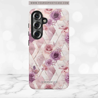 Royal Floral in Mauve Rose - Tough Phone Case