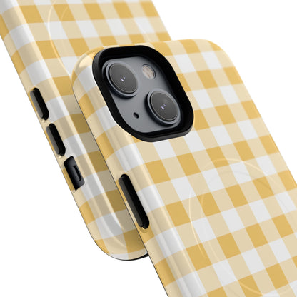Gingham in Yellow - Magsafe Case
