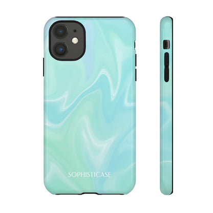 Liquid Magic in Green Haze - Drop Proof Phone Case for iPhone