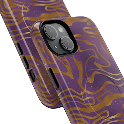 Cosmic Gold in Purple - iPhone Magsafe Case