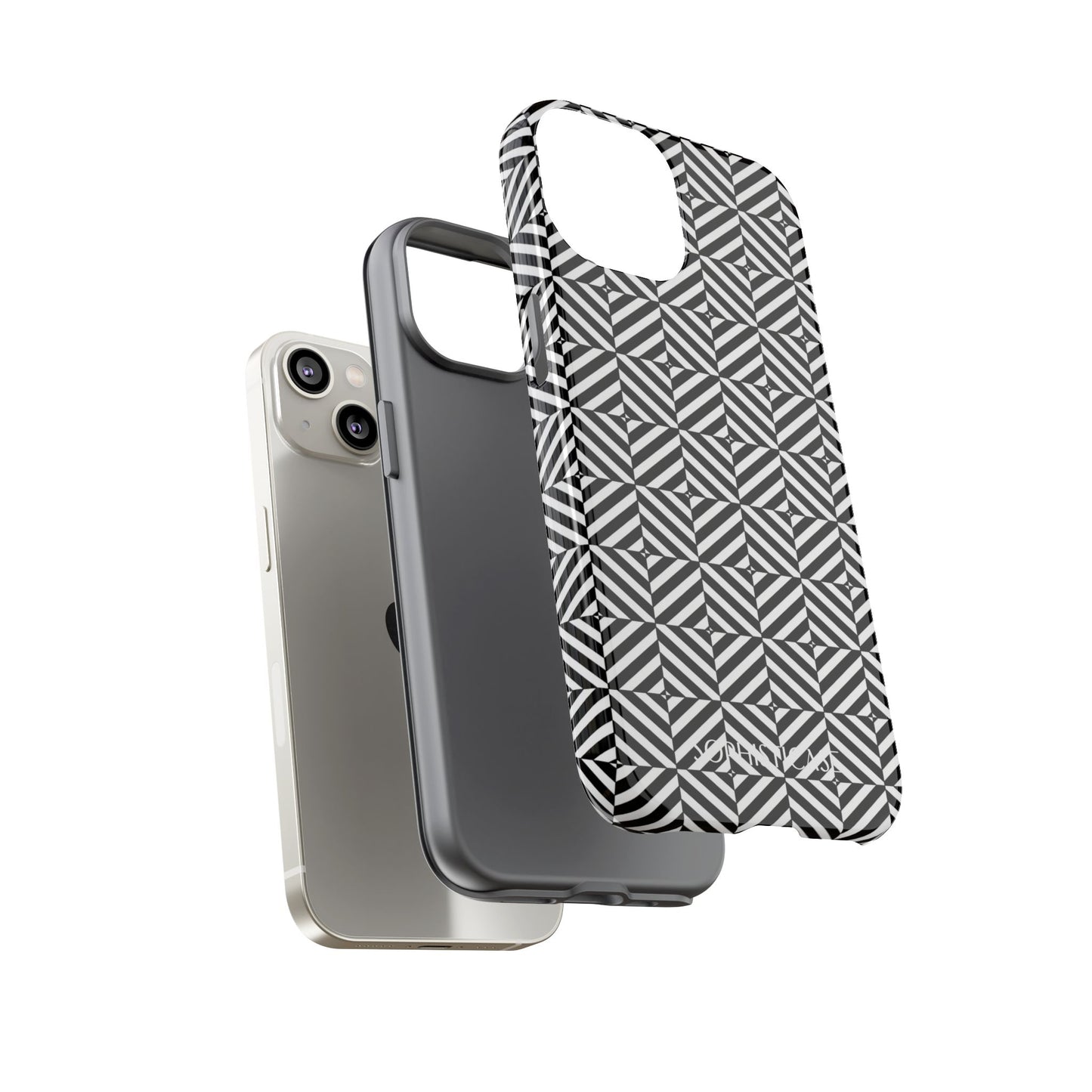 Illusions in Black - iPhone Case, Samsung Galaxy Case, Google Pixel Case