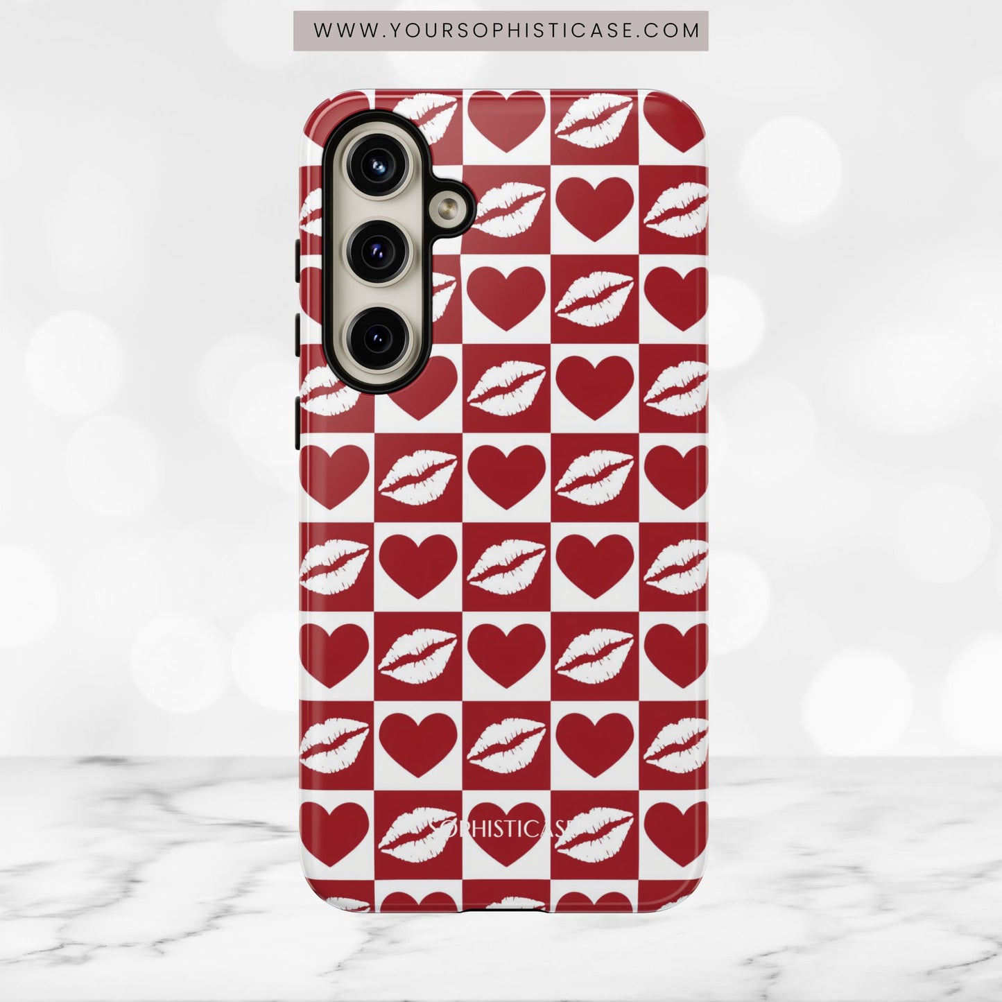 Belle Amie in Red - iPhone Case, Samsung Galaxy Case, Google Pixel Case