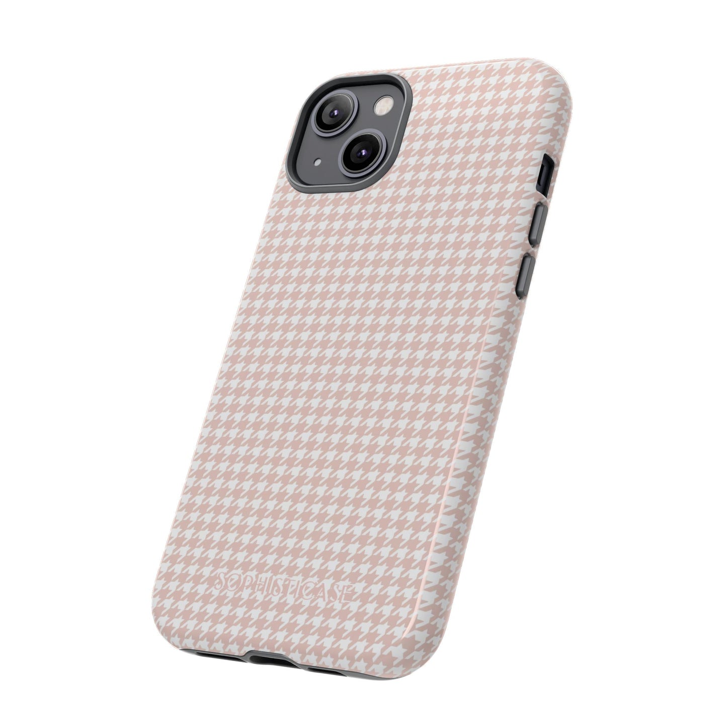 Houndstooth in Neutral - Drop Proof Phone Case for iPhone