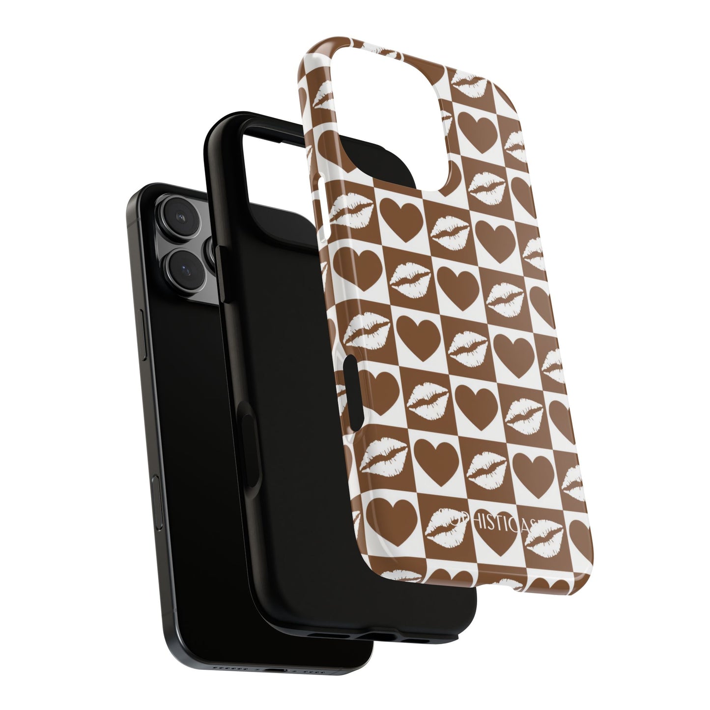 Belle Amie in Deep Brown - Galentines Release - Shockproof Phone Case for iPhone, Samsung Galaxy and Google Pixel