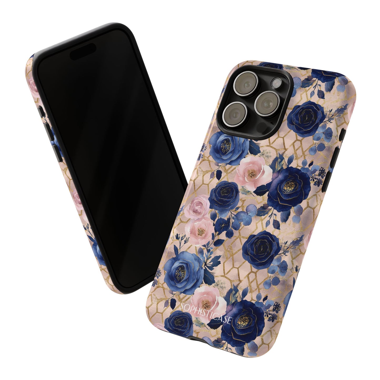 Royal Floral in Navy Blush - Tough Phone Case