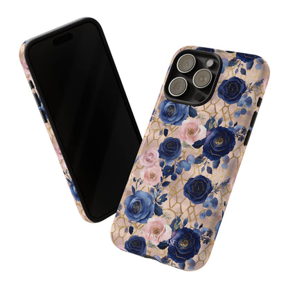 Royal Floral in Navy Blush - Tough Phone Case
