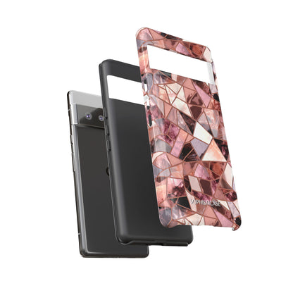 Rose' Runway in Merlot Mosaic - Tough Phone Case