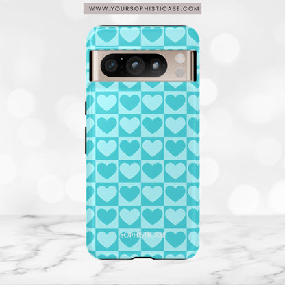 Tough Love in Aqua - Tough Phone Case