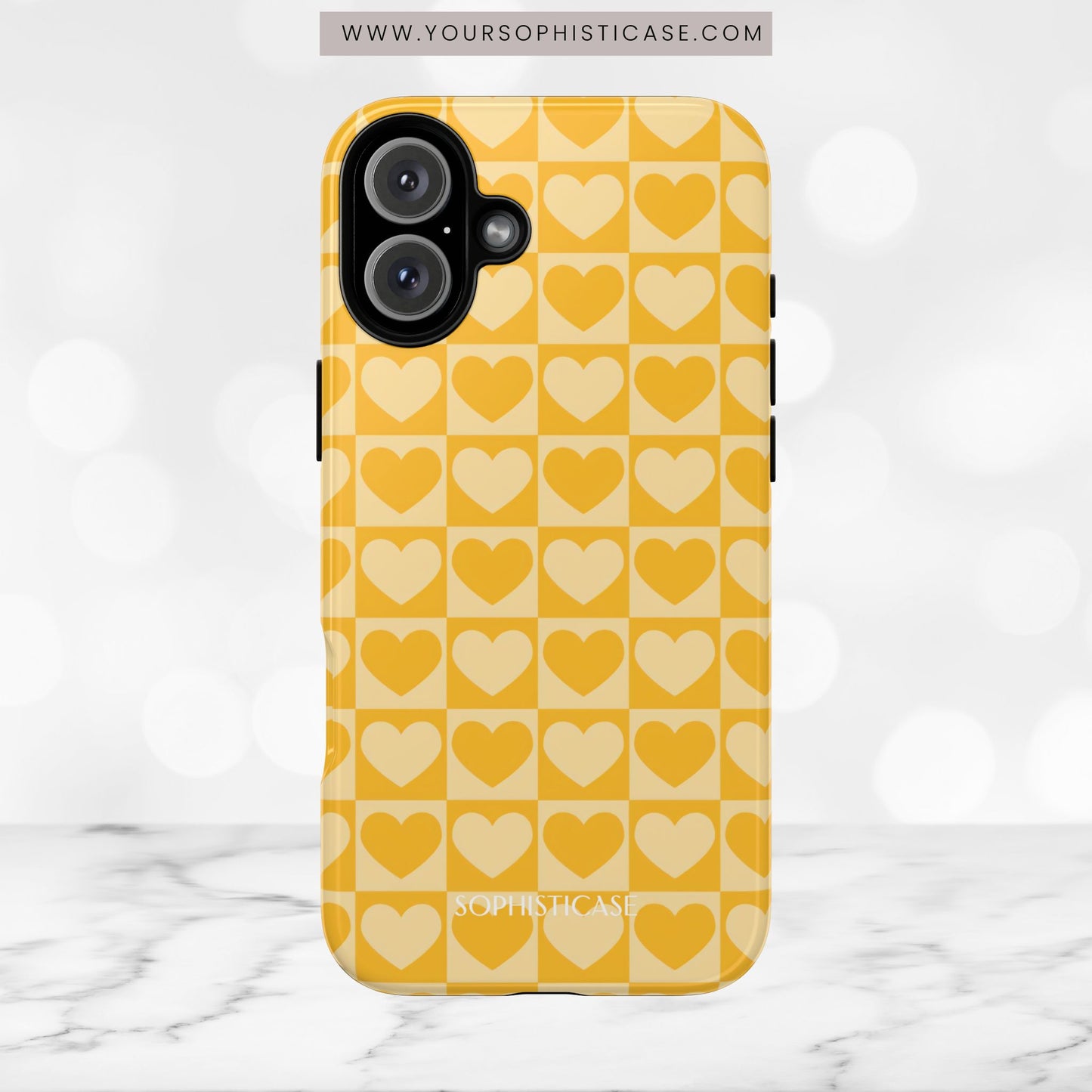 Tough Love in Yellow - iPhone Case