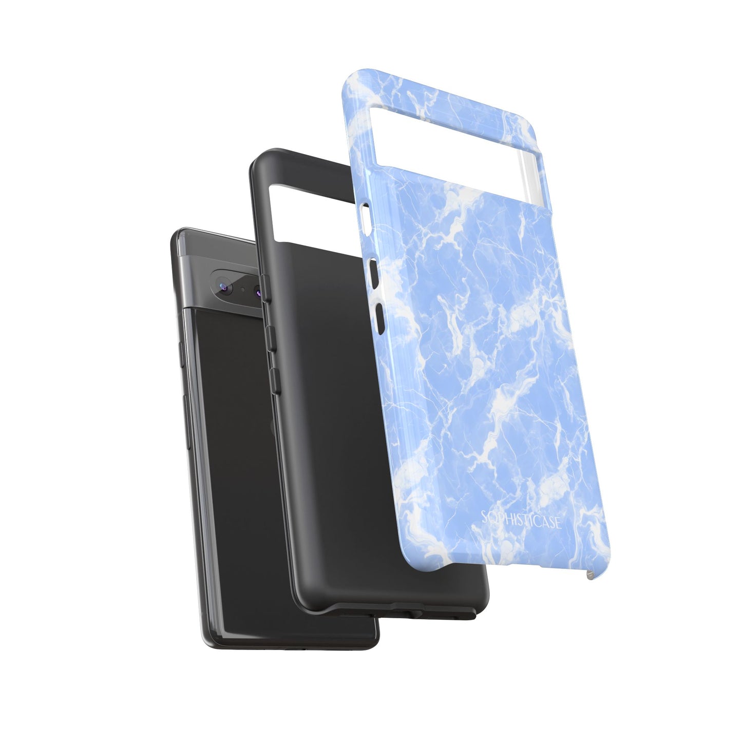 Marble Crush in Blue - Tough Phone Case