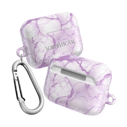 AirPod Cases - Marble Opulence in Purple