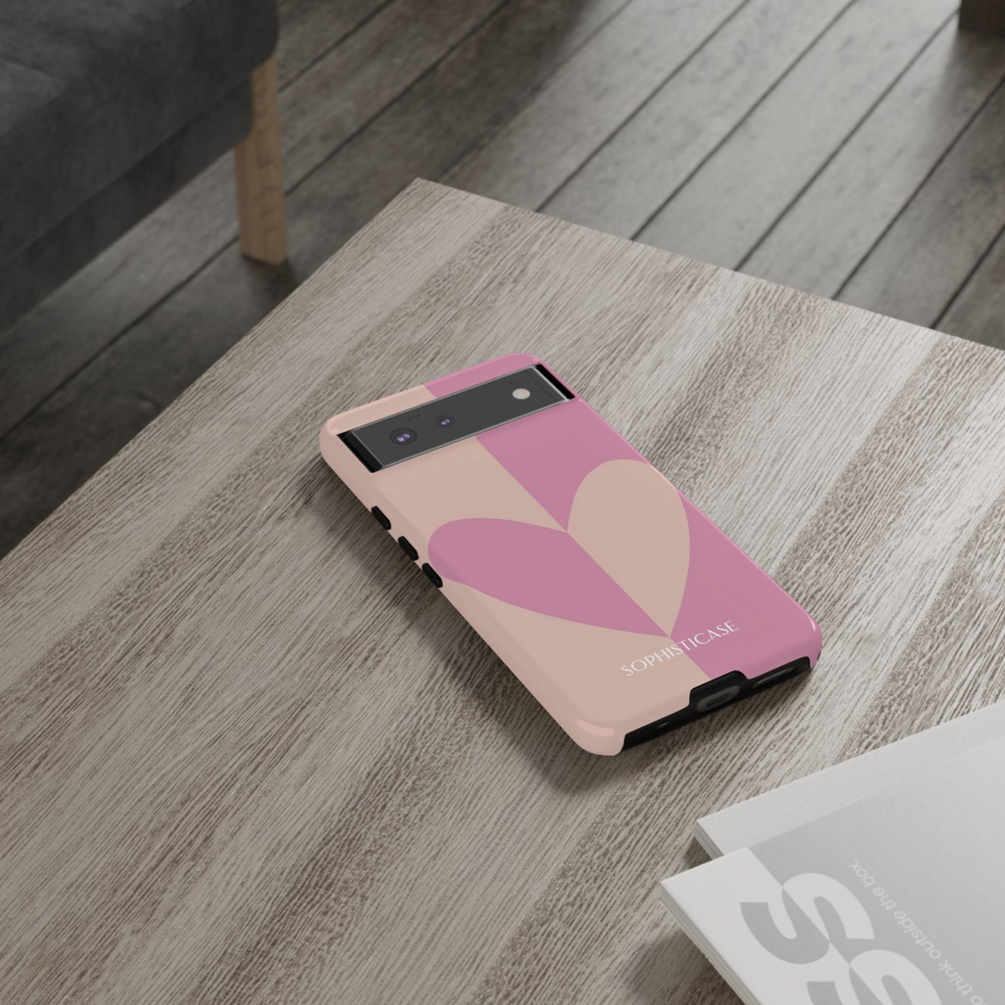 Be Mine in Pink and Brown - iPhone Case, Samsung Galaxy Case, Google Pixel Case