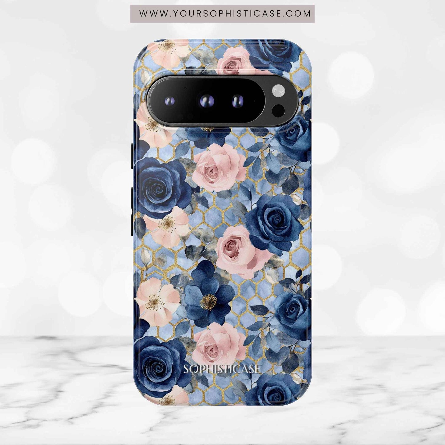 Royal Floral in Gilded Sky - Tough Phone Case
