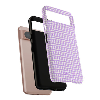 Tough Case - Houndstooth in Pastel Purple