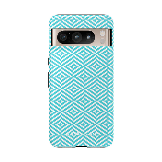 Illusions in Aqua - Protective Phone Case for Google Pixel