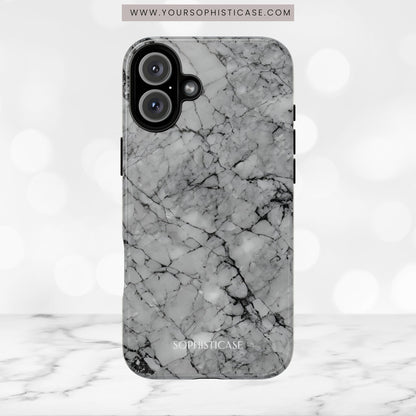 Marble Opulence in Grey - iPhone Case, Samsung Galaxy Case, Google Pixel Case