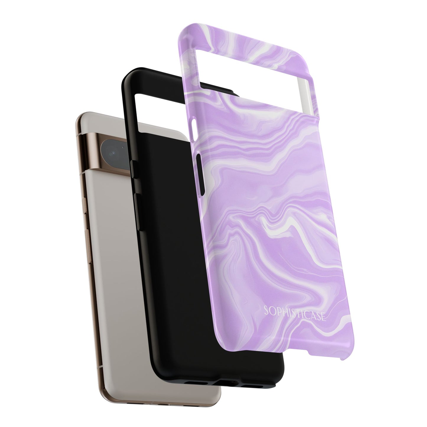 Liquid Dreams in Light Purple - Drop Proof Phone Case for Google Pixel