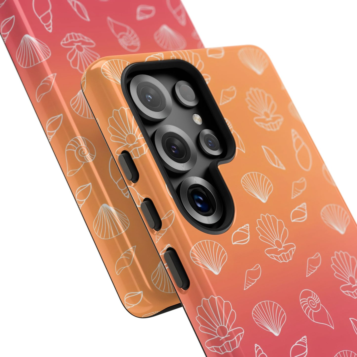 Seashell Society in Sunset Orange - iPhone Case, Samsung Galaxy Case, Google Pixel Case