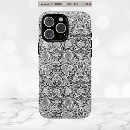 Luxe Lace in Black - iPhone Case
