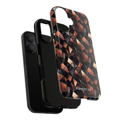 Rose' Runway in Noir Mosaic - Tough Phone Case