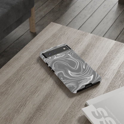 Liquid Dreams in Charcoal - Tough Phone Case