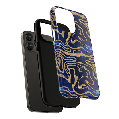 Cosmic Gold in Blue - iPhone Magsafe Case