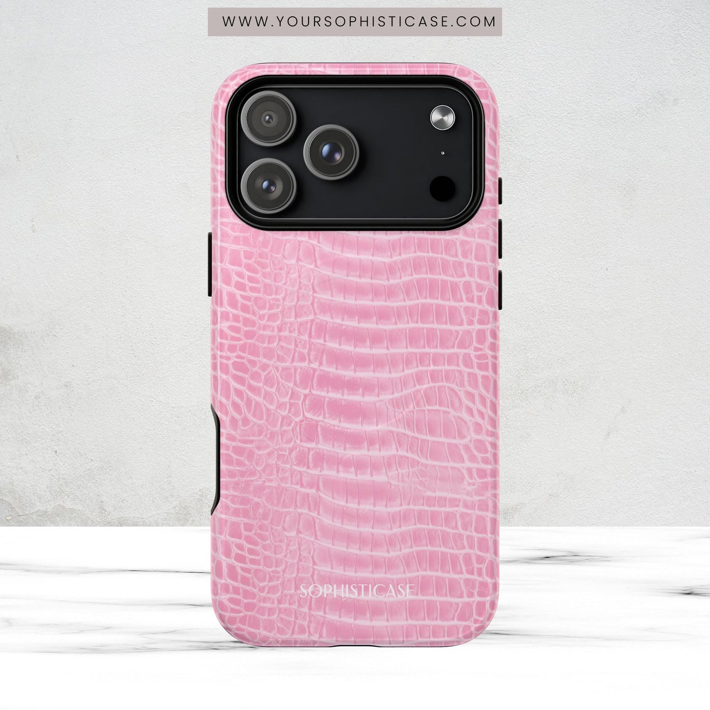 Luxe Leather in Pink - Magsafe Case