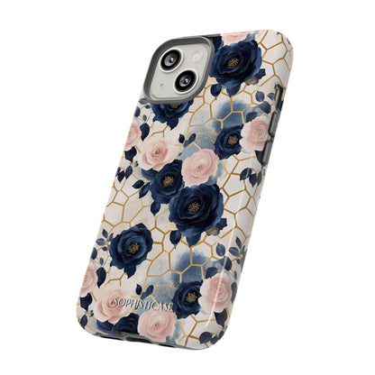 Royal Floral in Navy Hive - Tough Phone Case