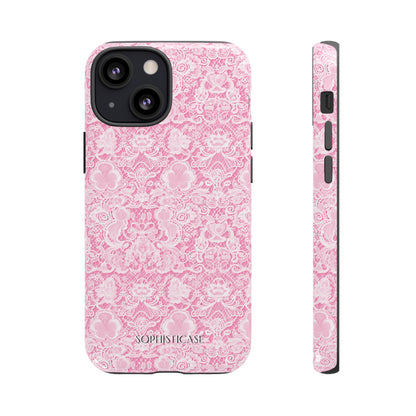 Luxe Lace in Pink - iPhone Case