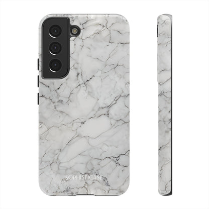 Marble Opulence in White - iPhone Case, Samsung Galaxy Case, Google Pixel Case