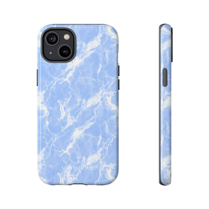 Marble Crush in Blue - Tough Phone Case