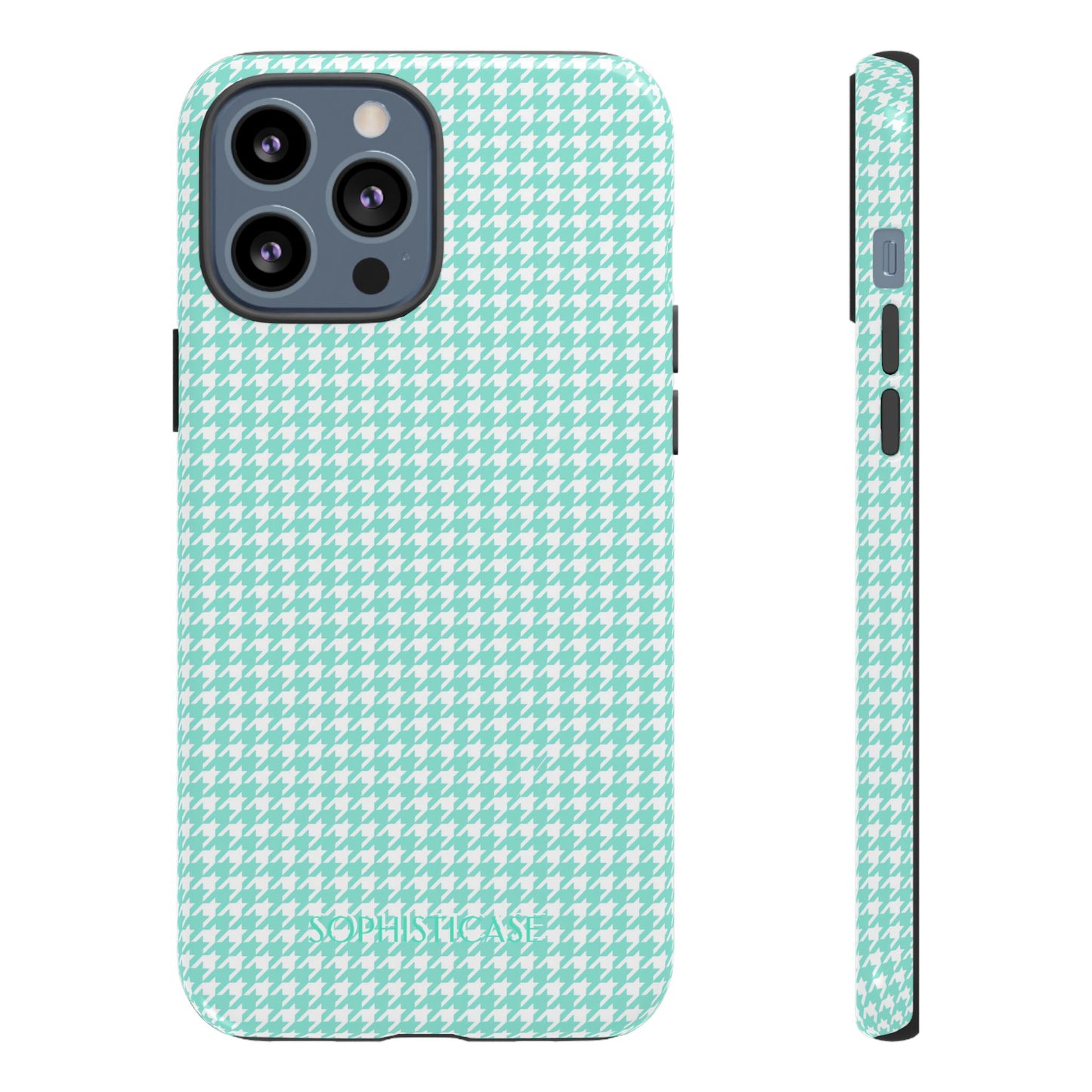 Tough Case - Houndstooth in Green