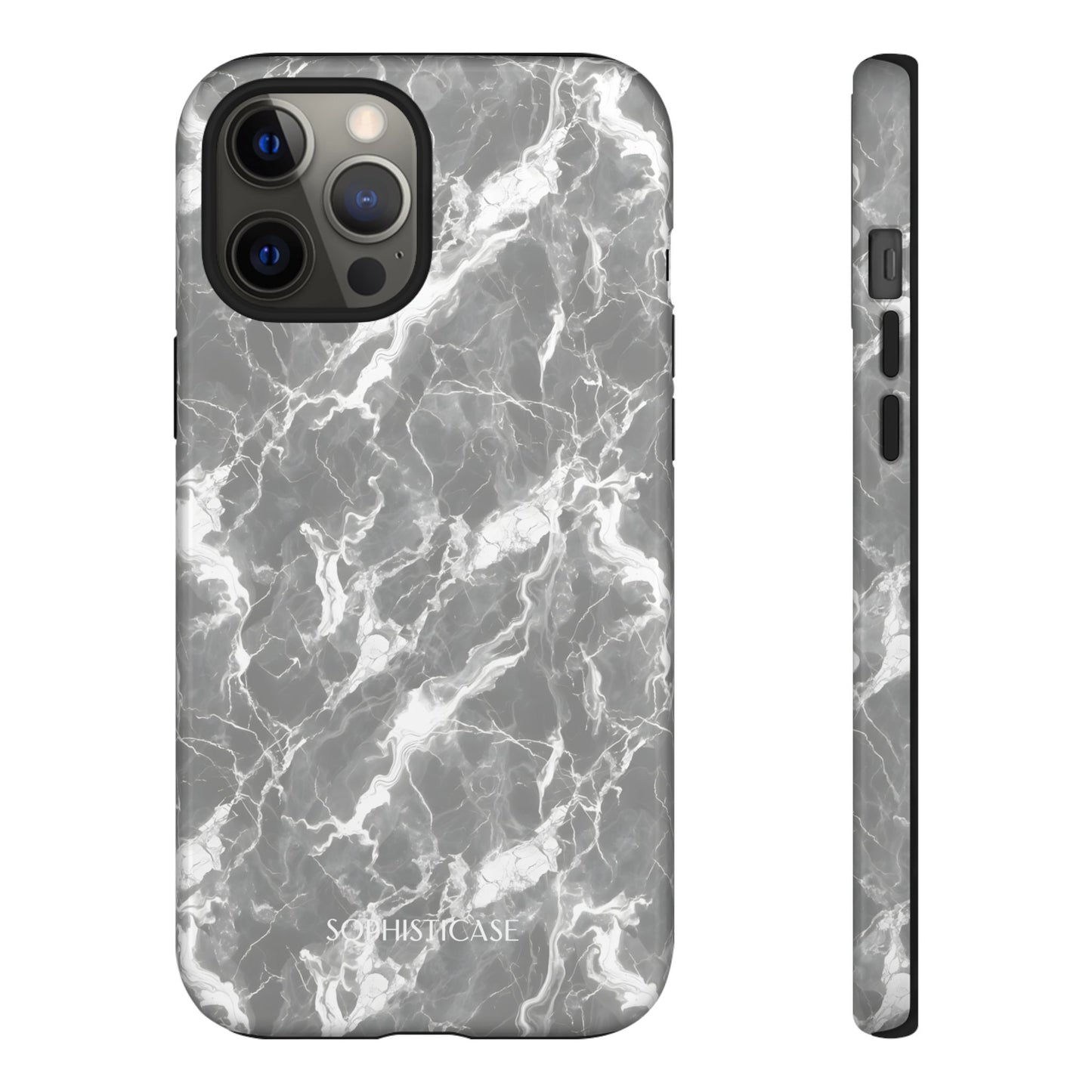 Marble Crush in Charcoal Grey - iPhone Case