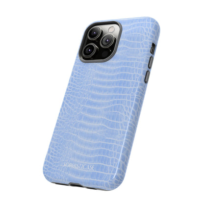 Luxe Leather in Blue - iPhone Case