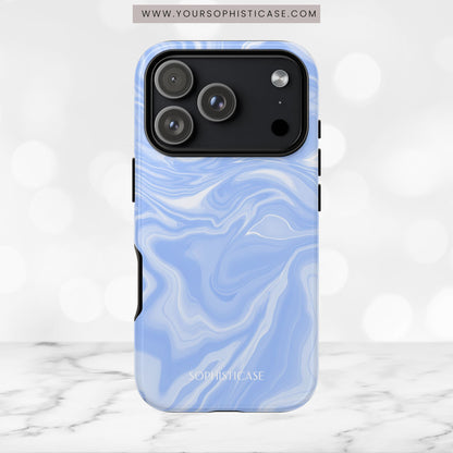 Liquid Dreams in Smoke Blue - iPhone Case