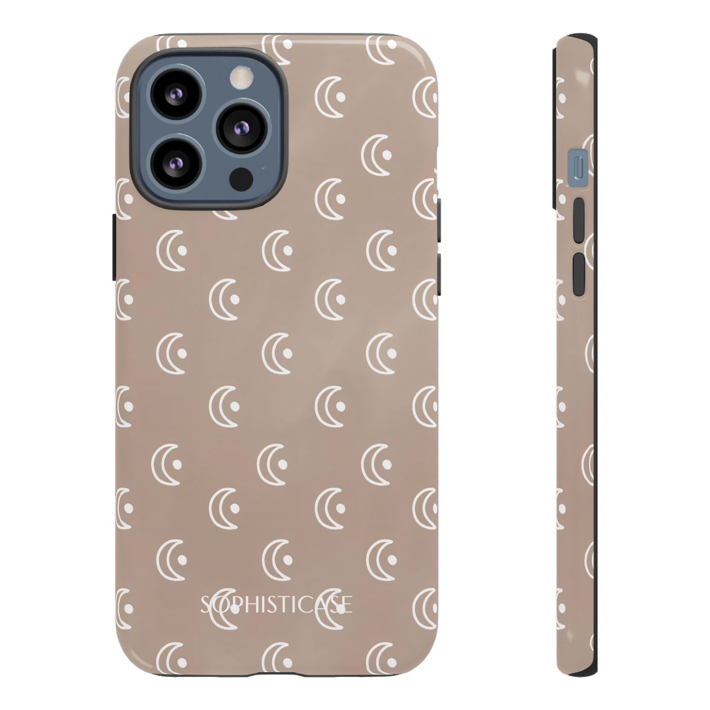 Moon Phase in Boho Brown - Tough Phone Case for iPhone