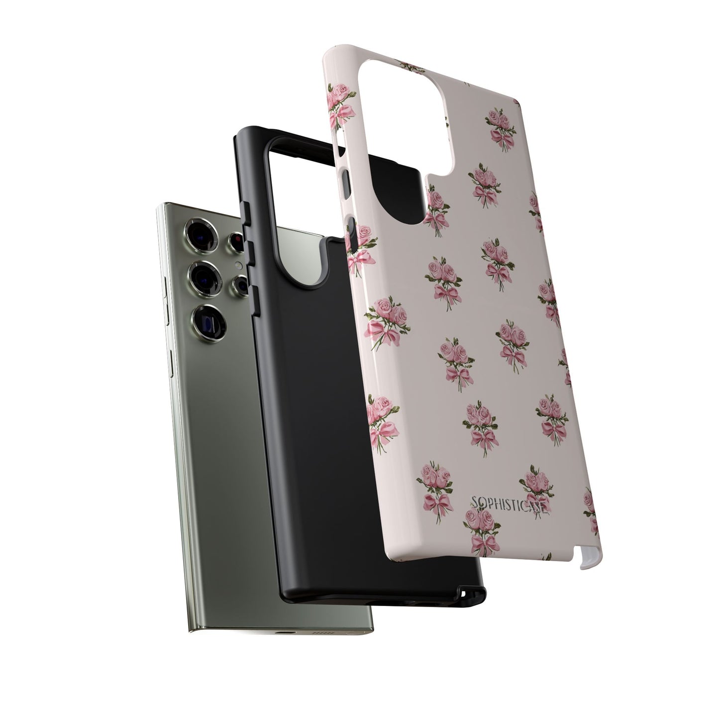 The Sweetest Thing in Coquette Rose Bouquet - iPhone Case, Samsung Galaxy Case, Google Pixel Case
