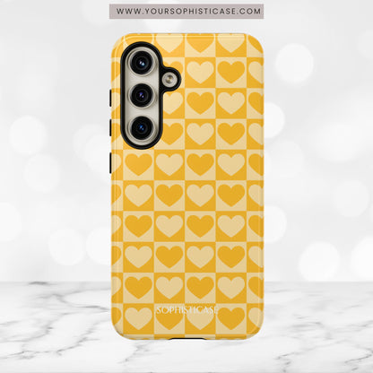 Tough Love in Yellow - Tough Phone Case