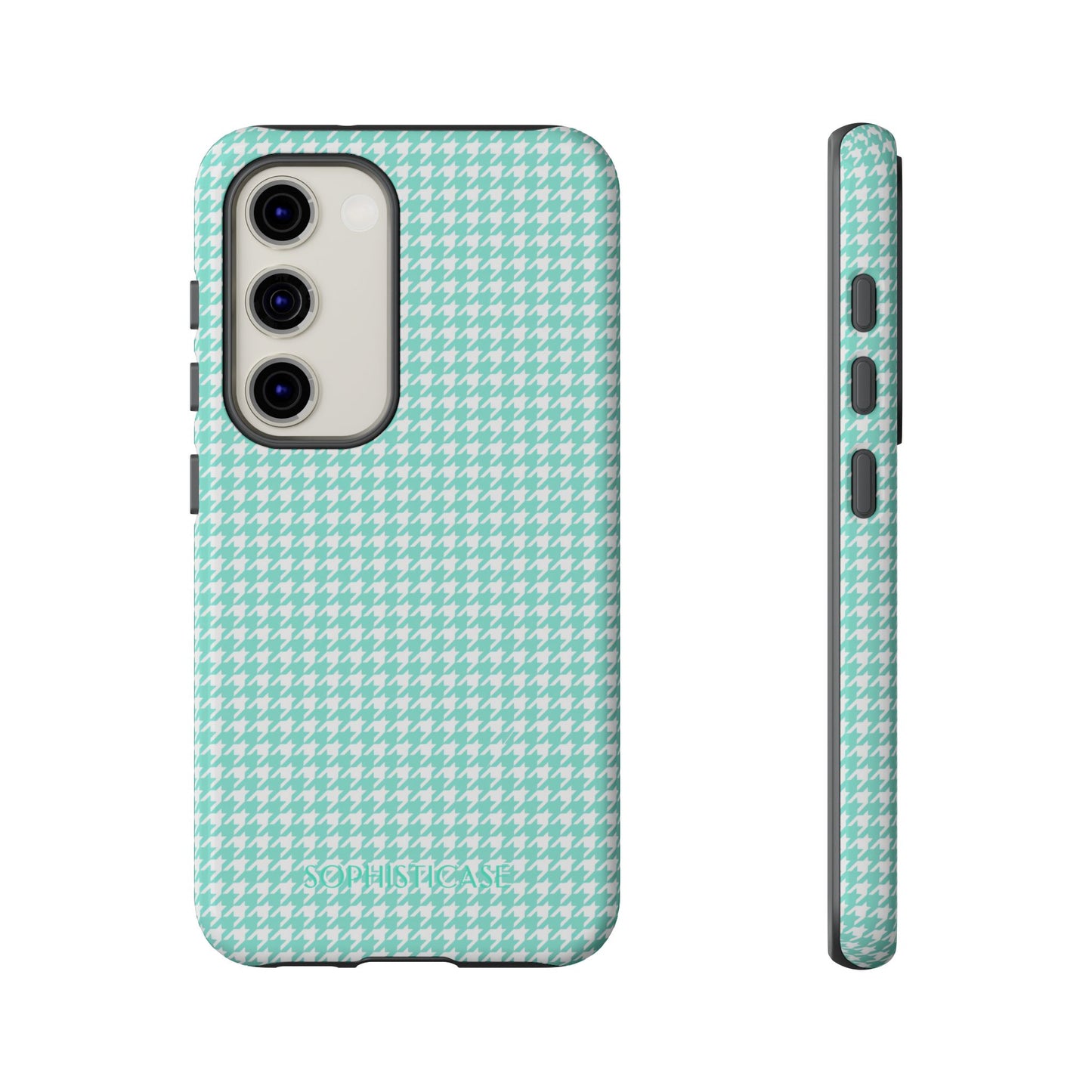 Tough Case - Houndstooth in Green