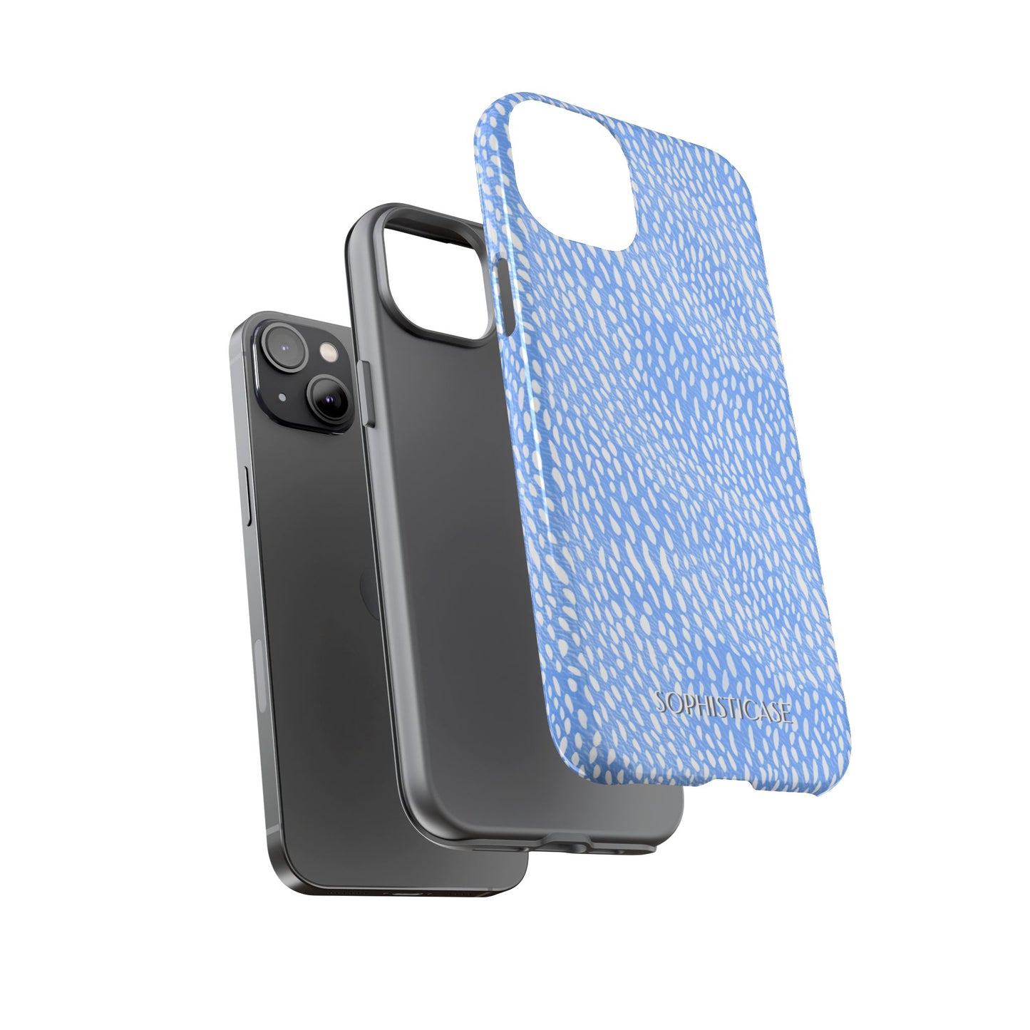 Oh Deer! in Blue - Protective Phone Case for iPhone