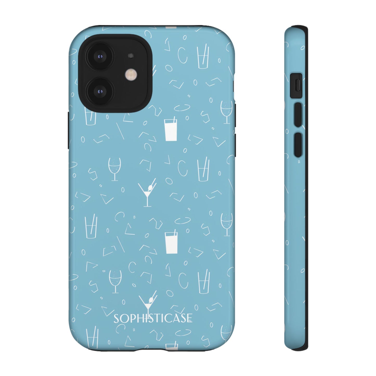 Cocktail Hour in Blue - Tough Phone Case for iPhone