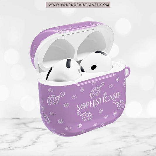 AirPod Cases - Turtle Island in Purple