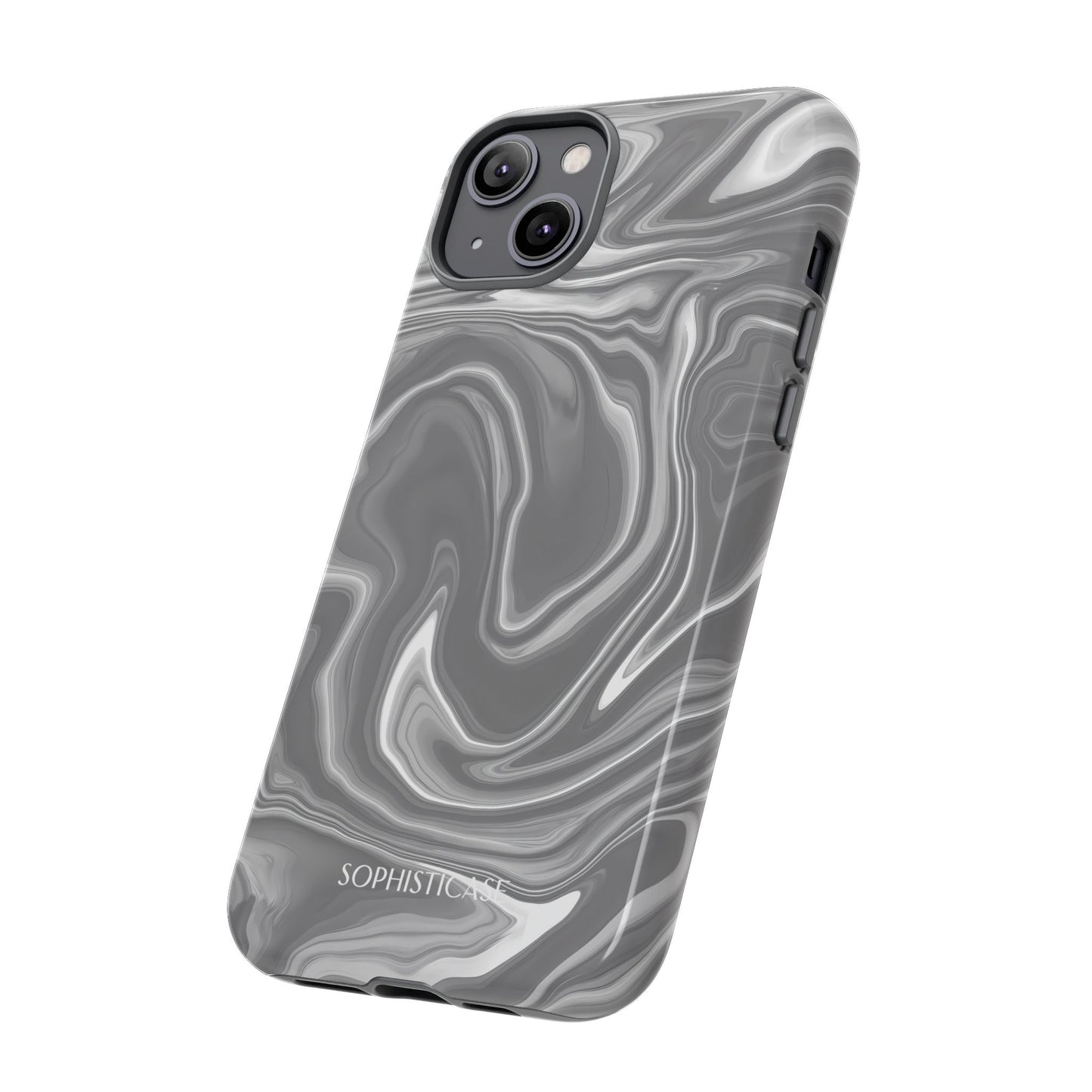 Liquid Dreams in Charcoal - Tough Phone Case