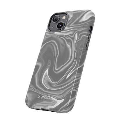 Liquid Dreams in Charcoal - Tough Phone Case